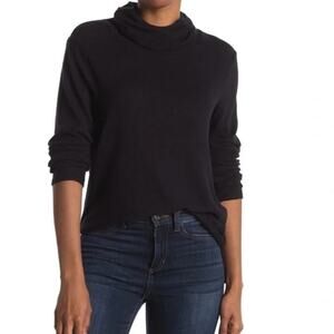 Bobeau Women's Cowl Sweater SKI winter Face Cover SMALL Black NWT Lightweight